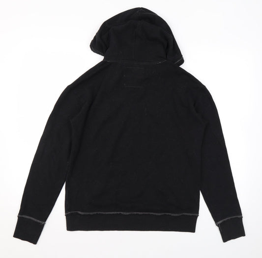 Hollister Womens Black Polyester Pullover Hoodie Size S Pullover