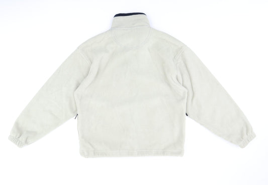 Antartex Mens Beige Polyester Full Zip Sweatshirt Size S