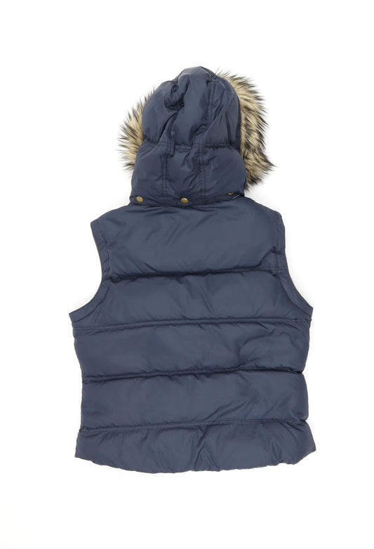 Jack Wiils Womens Blue Gilet Jacket Size 14 Zip