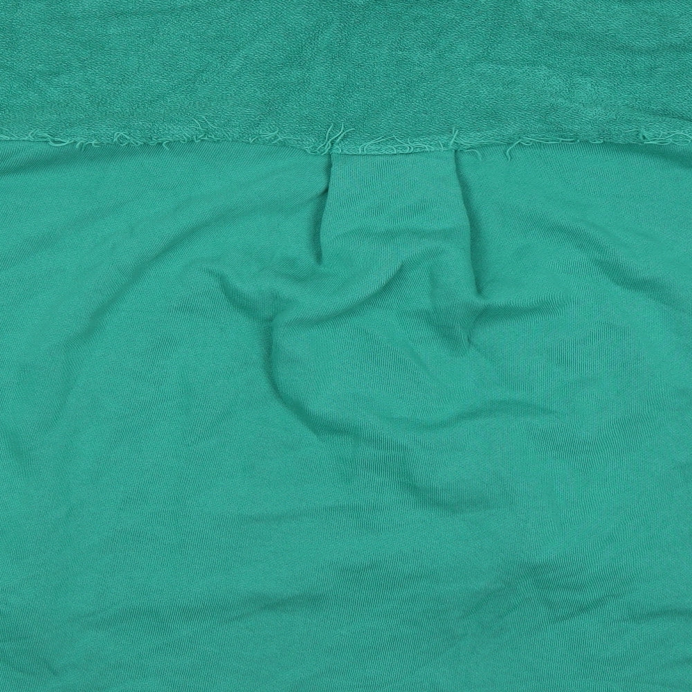 We The Free Womens Green Cotton Basic Button-Up Size S Collared