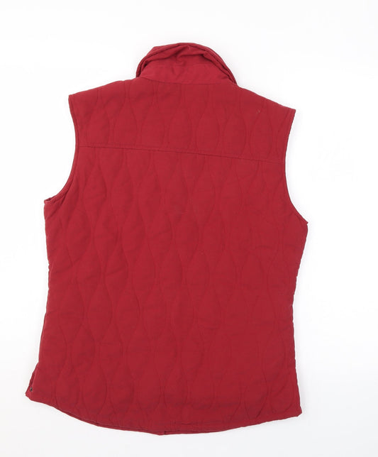Jack Murphy Womens Red Gilet Coat Size 10 Zip