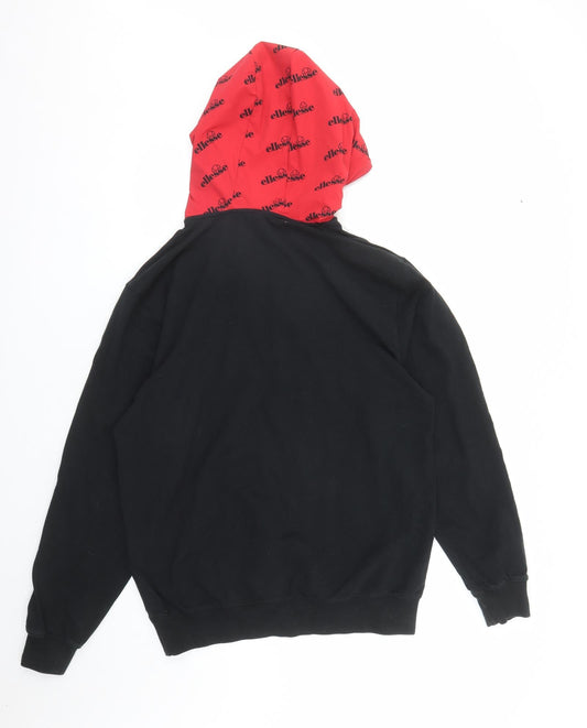 ellesse Mens Black Cotton Pullover Hoodie Size L - Estimated size L