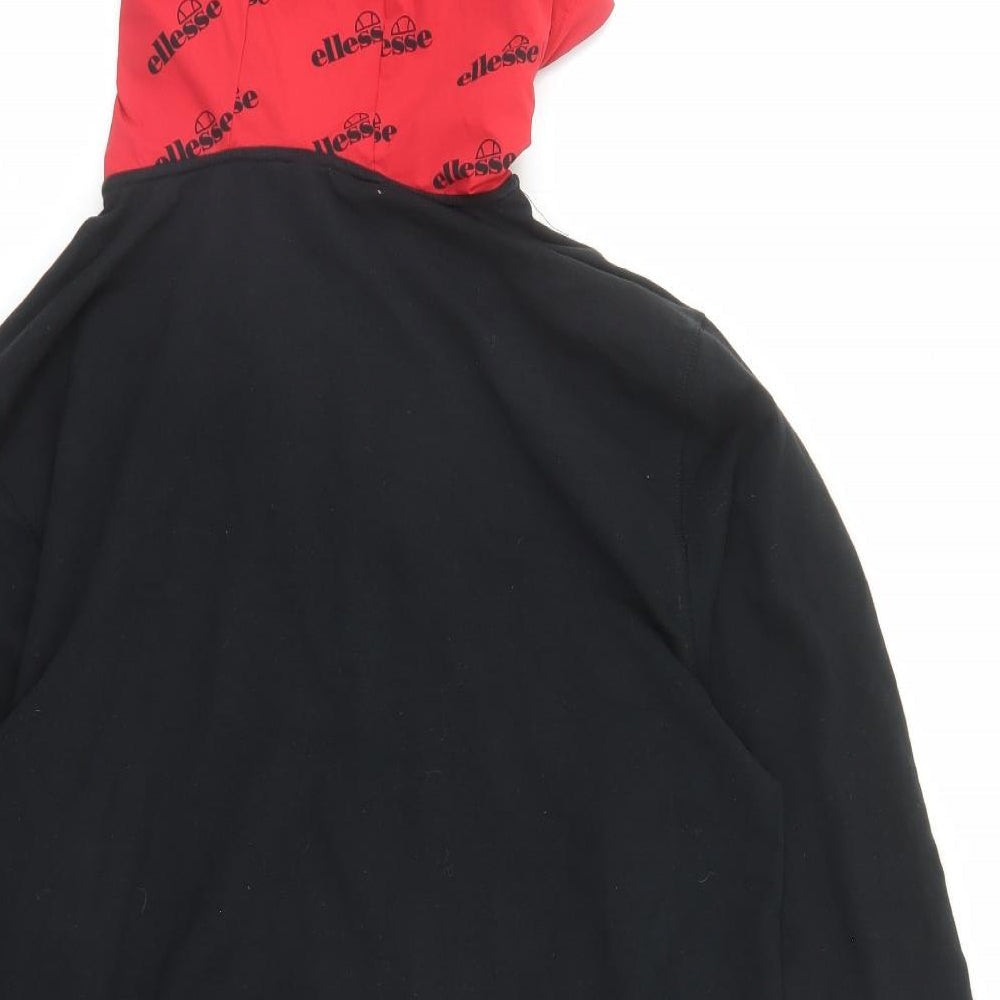 ellesse Mens Black Cotton Pullover Hoodie Size L - Estimated size L