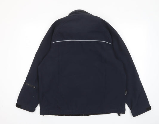 Windstopper Mens Blue Jacket Size L Zip - Zip Pockets