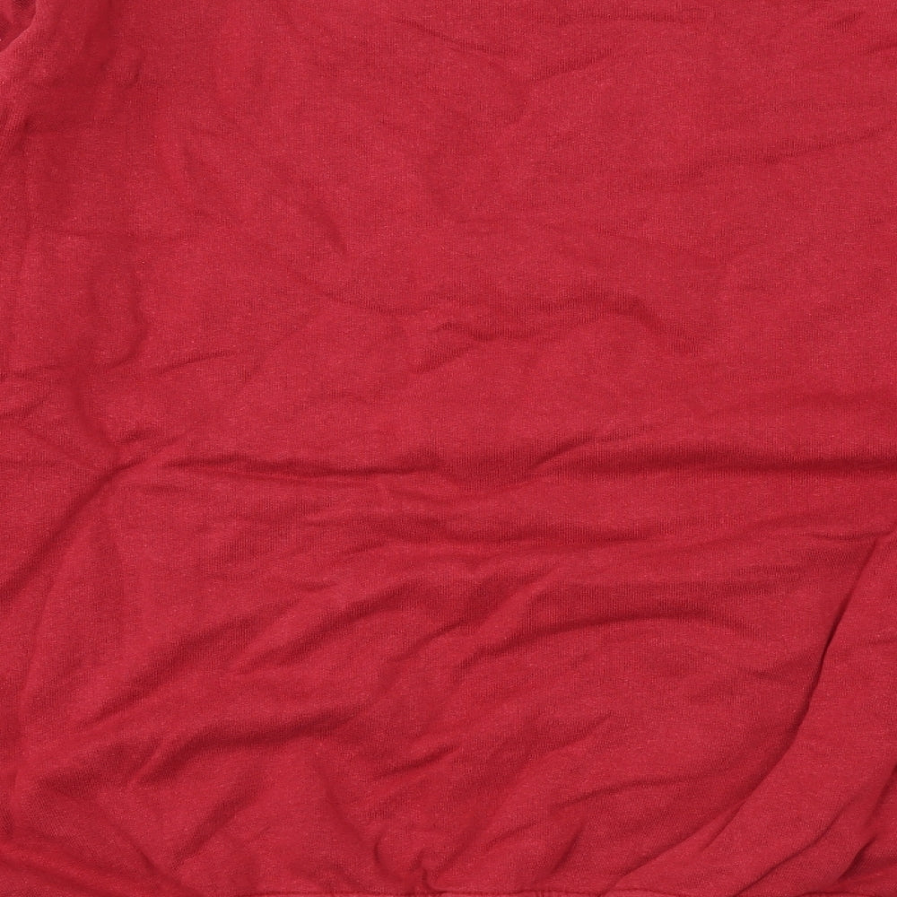 Racing Green Mens Red Cotton Pullover Sweatshirt Size L