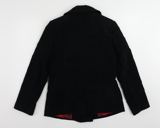 Per Una Womens Black Jacket Size 12 Button