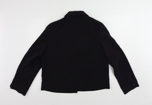 St Michael Womens Blue Jacket Blazer Size 14 Button