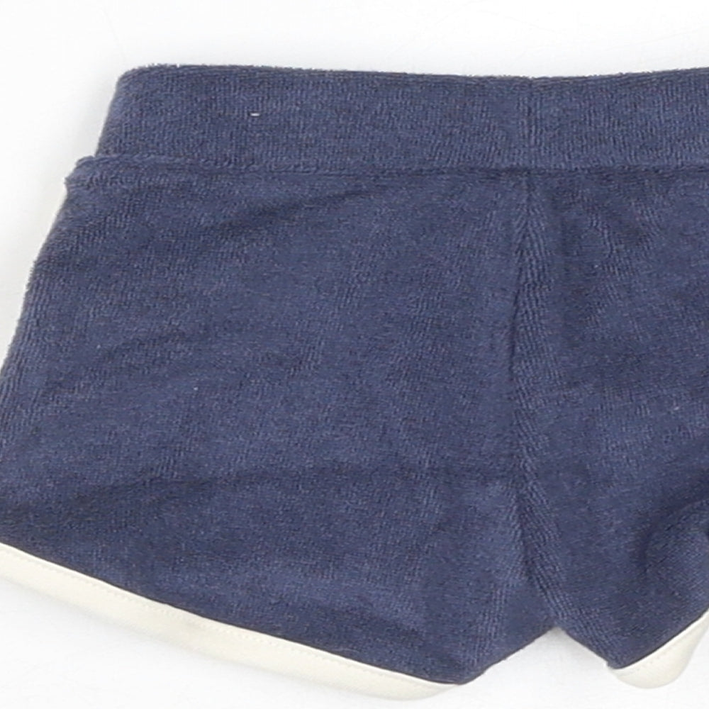 Brand and care label for Marks & Spencer boys’ blue cotton cropped trousers, months drawstring - harry potter, 1 month
