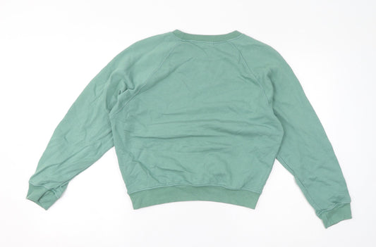 Ragdoll Womens Green Cotton Pullover Sweatshirt Size XS Pullover - Logo