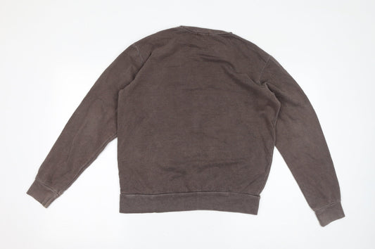 PRETTYLITTLETHING Womens Brown Polyester Pullover Sweatshirt Size S Pullover - Brooklyn University