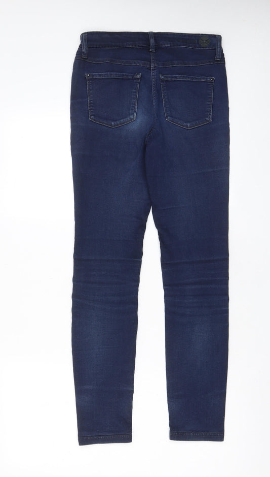 Mac Jeans Womens Blue Cotton Skinny Jeans Size 6 L30 in Regular Zip - Pockets
