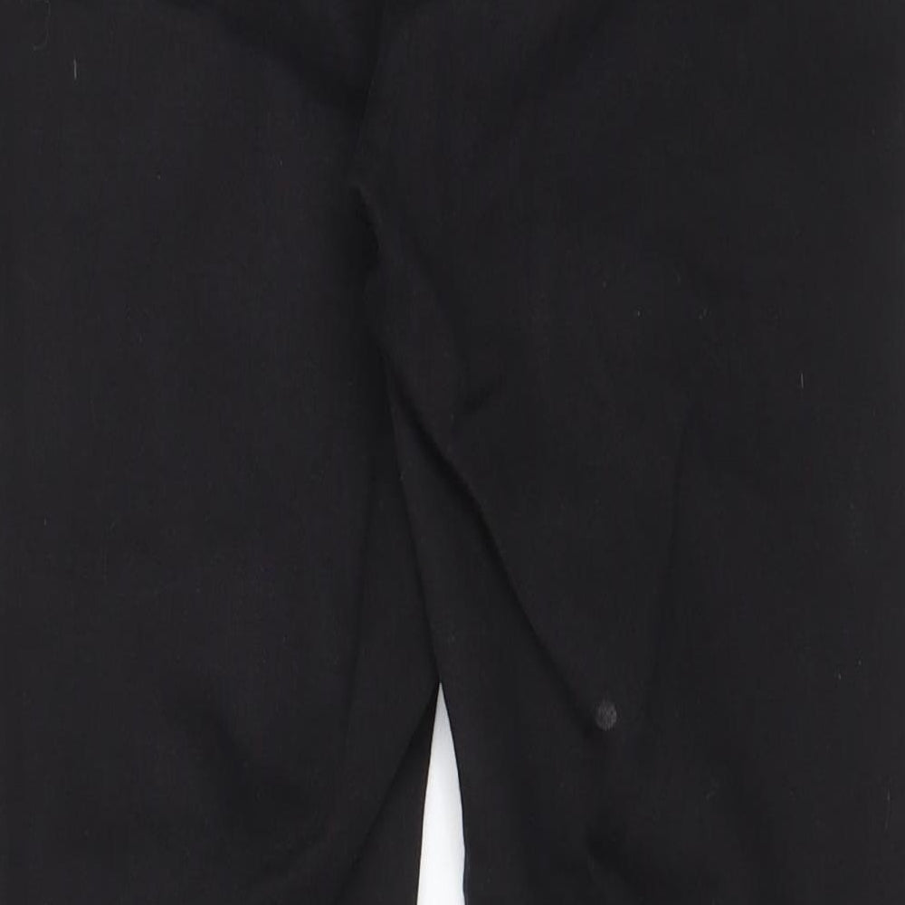 Brand and care label for ASOS women’s black cotton skinny jeans, size UK 28, in, 32-inch leg regular zip - pockets