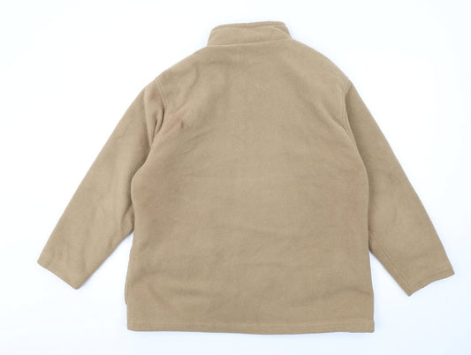 EWM Womens Beige Jacket Size 18 Zip