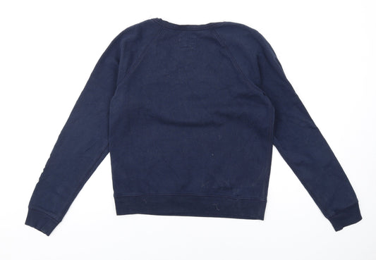 Gilly Hicks Womens Blue Cotton Pullover Sweatshirt Size S Pullover