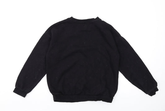 H&M Boys Black Cotton Pullover Sweatshirt Size 10-11 Years Pullover - NYC