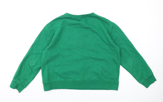 Sofie Schnoor Womens Green Polyester Pullover Sweatshirt Size L Pullover