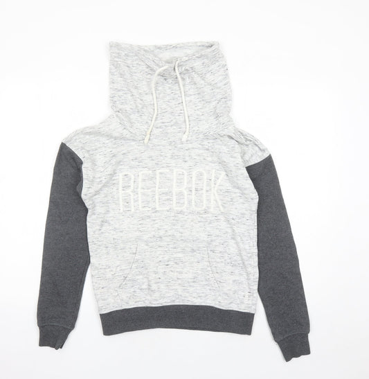 Reebok Mens Grey Cotton Pullover Sweatshirt Size XS