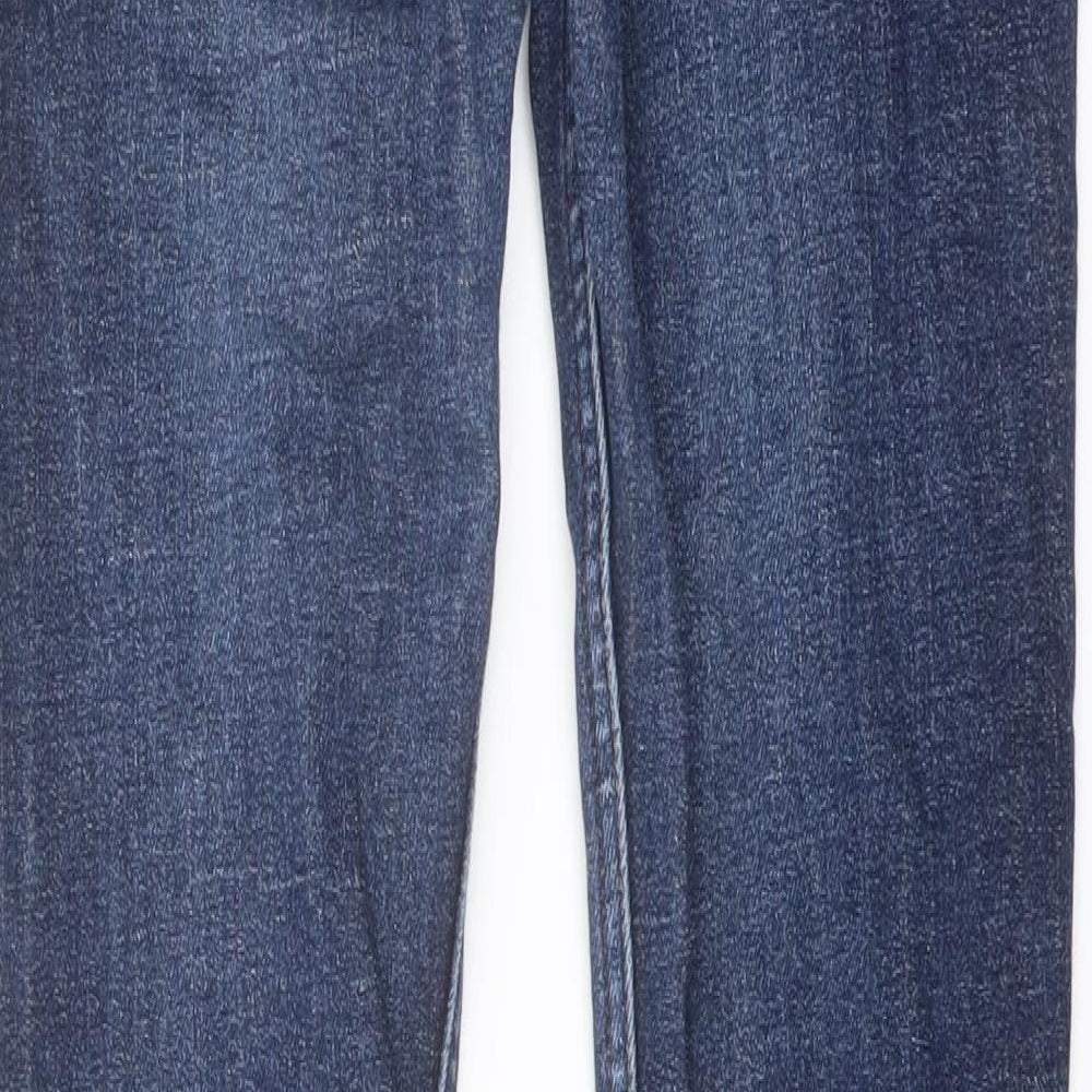 Hollister Mens Blue Cotton Skinny Jeans Size 30 in L32 in Regular Button