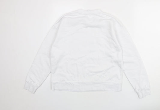 Disney Womens White Polyester Pullover Sweatshirt Size 6 Pullover - Size 6-8, Mickey Mouse