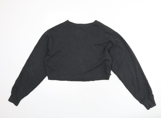 Womens UK XS Regular Hollister Grey Pullover Sweatshirt