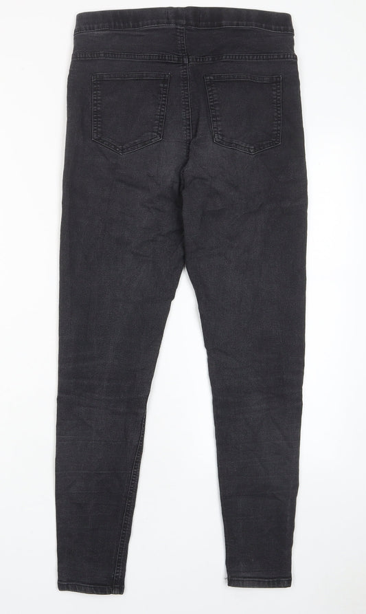 Marks and Spencer Womens Grey Cotton Jegging Jeans Size 10 L27 in Regular
