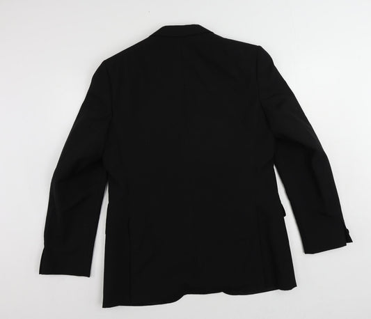 Varteks Mens Black Polyester Tuxedo Suit Jacket Size 40 Regular