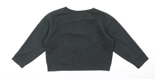 Uniqlo Womens Green Cotton Pullover Sweatshirt Size S Pullover