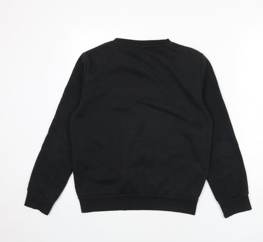 Disney Womens Black Polyester Pullover Sweatshirt Size 6 Pullover - Size 6-8, Mickey and Minnie