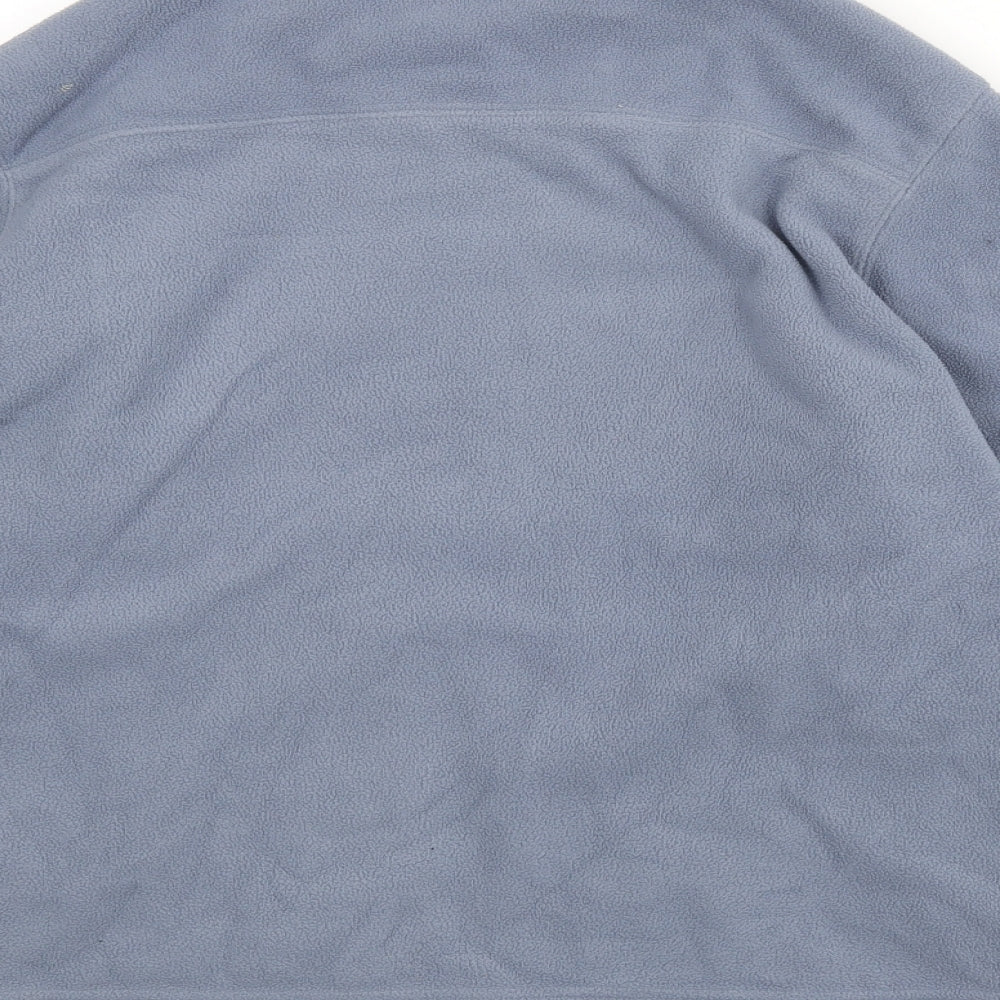 Brand and care label for Ellesse women’s blue jacket, size UK 14, zip