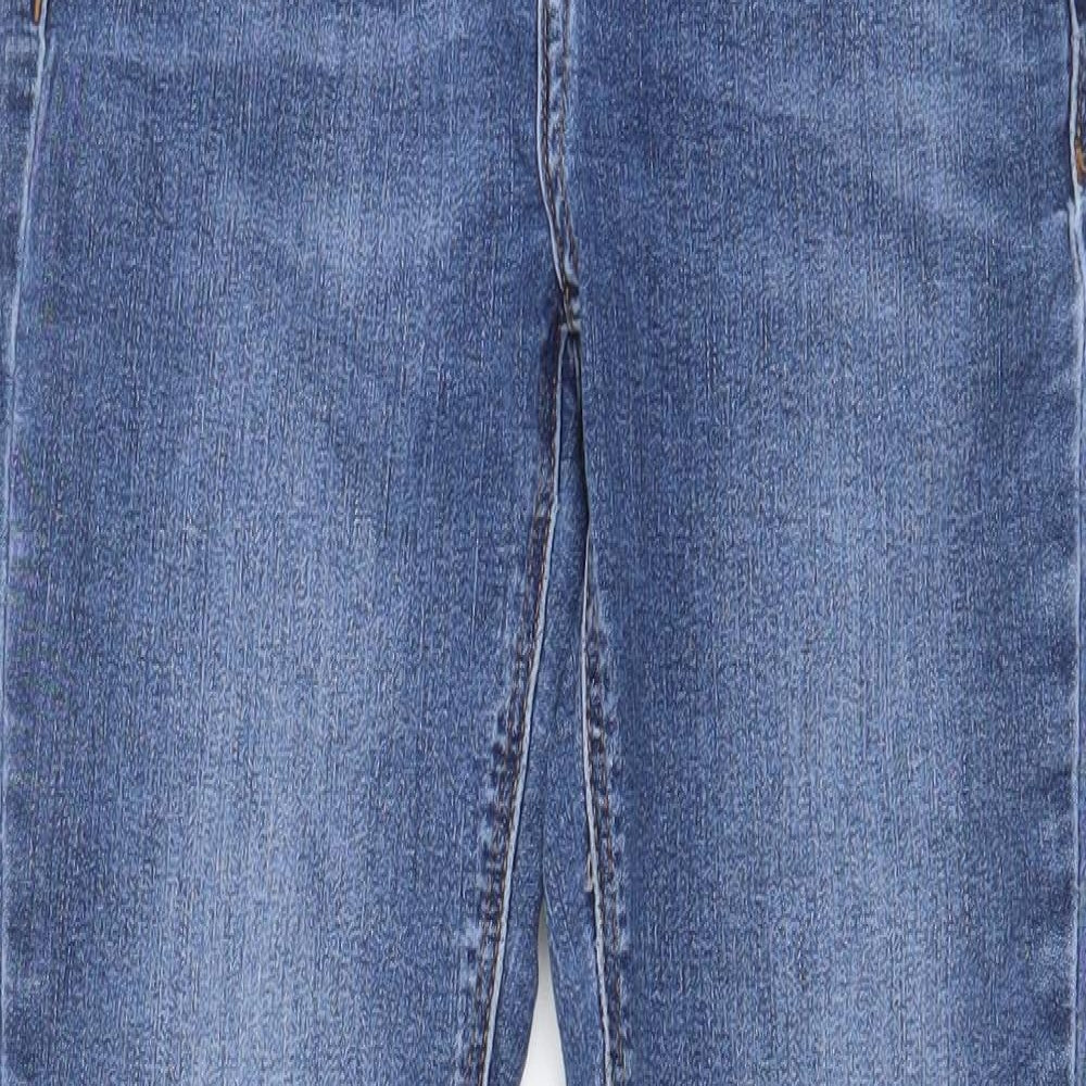 Jack Wills Womens Blue Cotton Skinny Jeans Size 27 in L27 in Regular Zip - Pockets