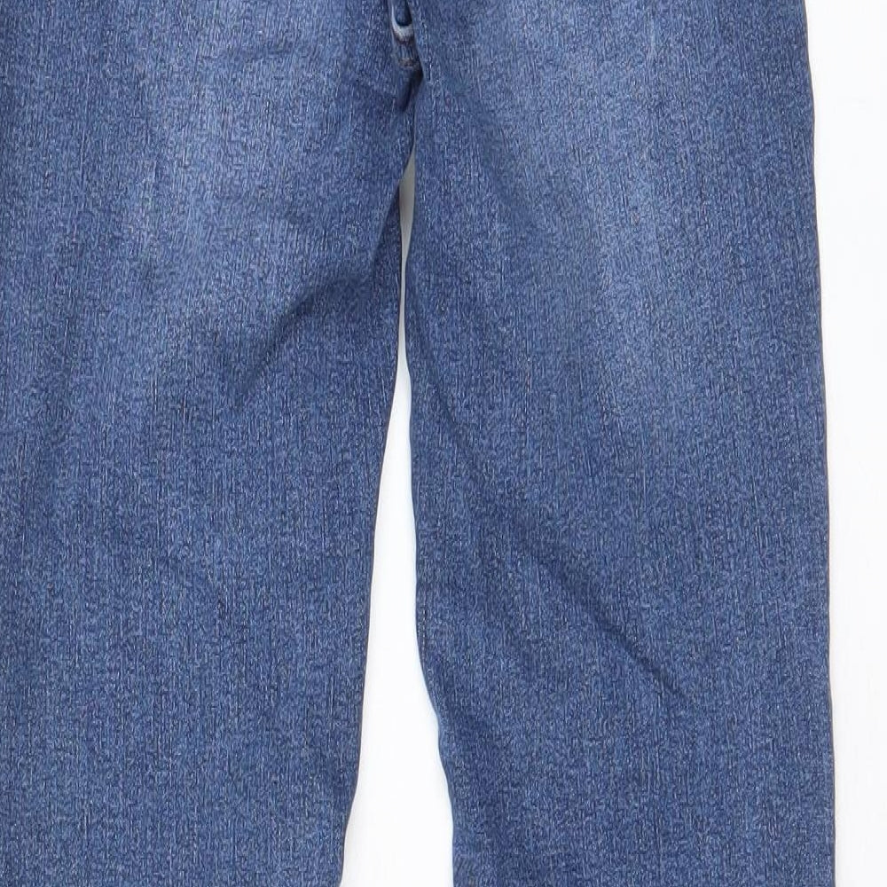 Jack Wills Womens Blue Cotton Skinny Jeans Size 27 in L27 in Regular Zip - Pockets