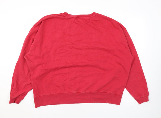 Harvard Womens Pink Cotton Pullover Sweatshirt Size 20 Pullover