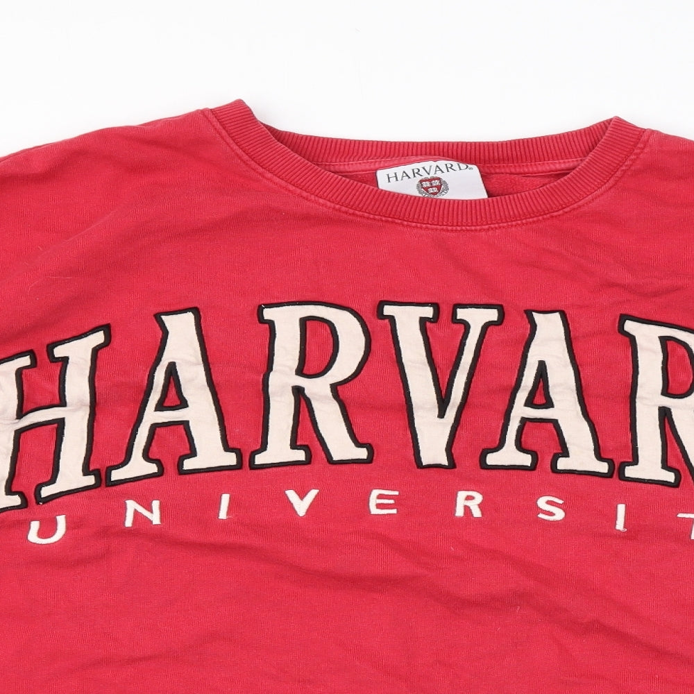 Harvard Womens Pink Cotton Pullover Sweatshirt Size 20 Pullover
