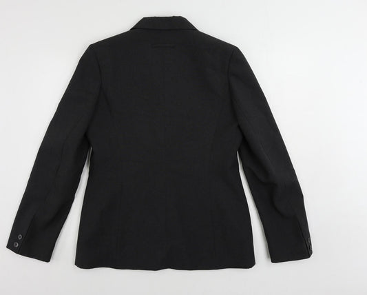 Pilot Womens Grey Jacket Blazer Size 14 Button