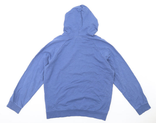 Hummel Womens Blue Cotton Pullover Hoodie Size XL Pullover
