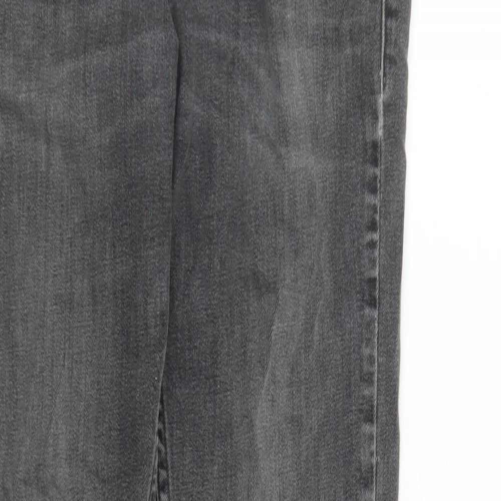 Hollister Mens Grey Cotton Skinny Jeans Size 30 in L29 in Regular Zip - Pockets