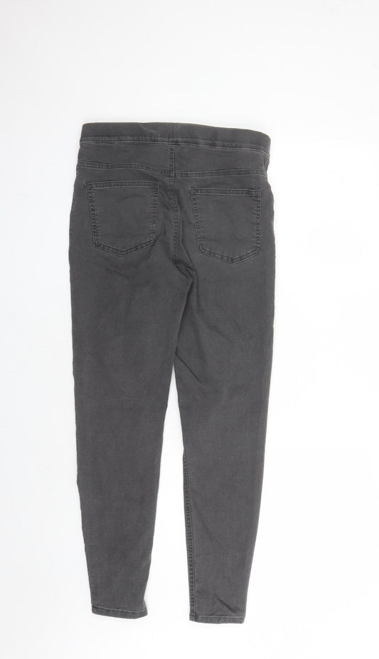 Marks and Spencer Womens Grey Cotton Jegging Jeans Size 10 L27 in Regular - Stretch