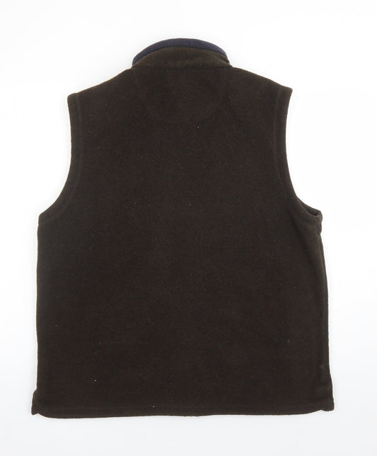 Hawkshead Mens Brown Jacket Waistcoat Size M Zip - Pockets