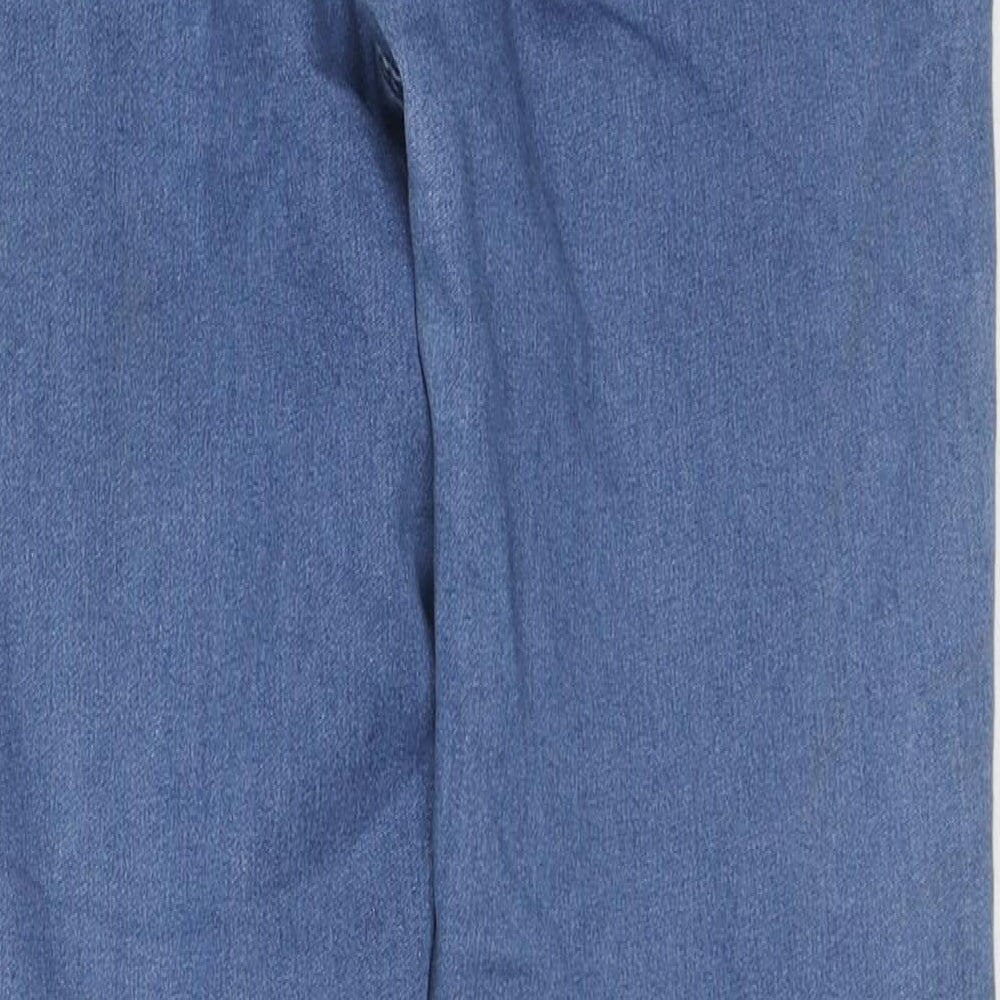 Yes Yes Womens Blue Cotton Skinny Jeans Size 10 L25 in Regular Zip