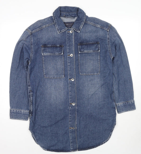 Marks & Spencer Mens Blue Jacket Size S Button