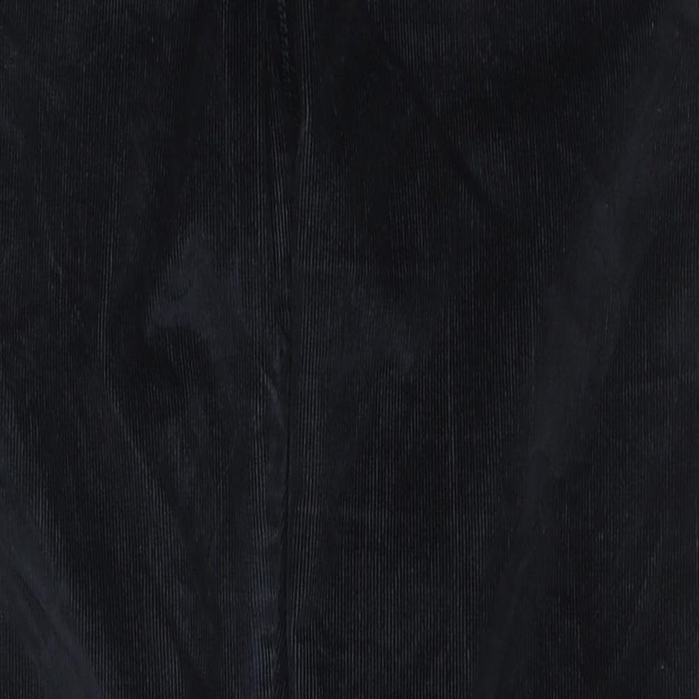 Hollister Womens Black Cotton Trousers Size 29 in L28 in Regular Zip