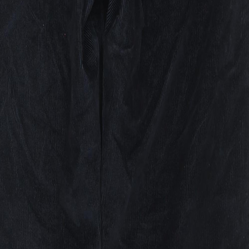 Hollister Womens Black Cotton Trousers Size 29 in L28 in Regular Zip
