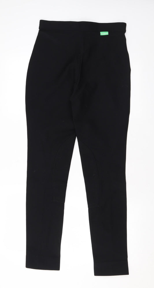 Trekkers Womens Black Nylon Trousers Size 30 L29 in Regular Zip - Jodhpurs, Horseriding