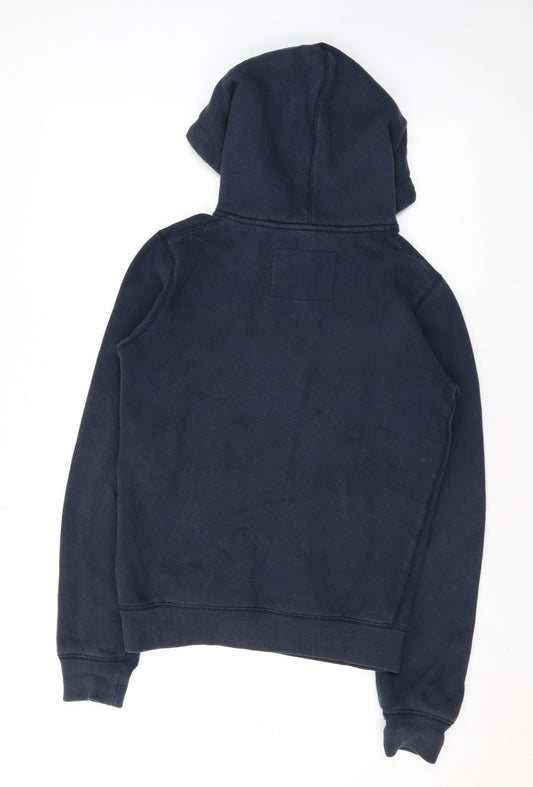 Jack Wills Womens Blue Cotton Pullover Hoodie Size 6 Pullover