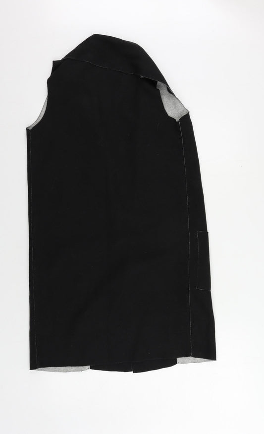Marks and Spencer Womens Black Jacket Waistcoat Size S - Open