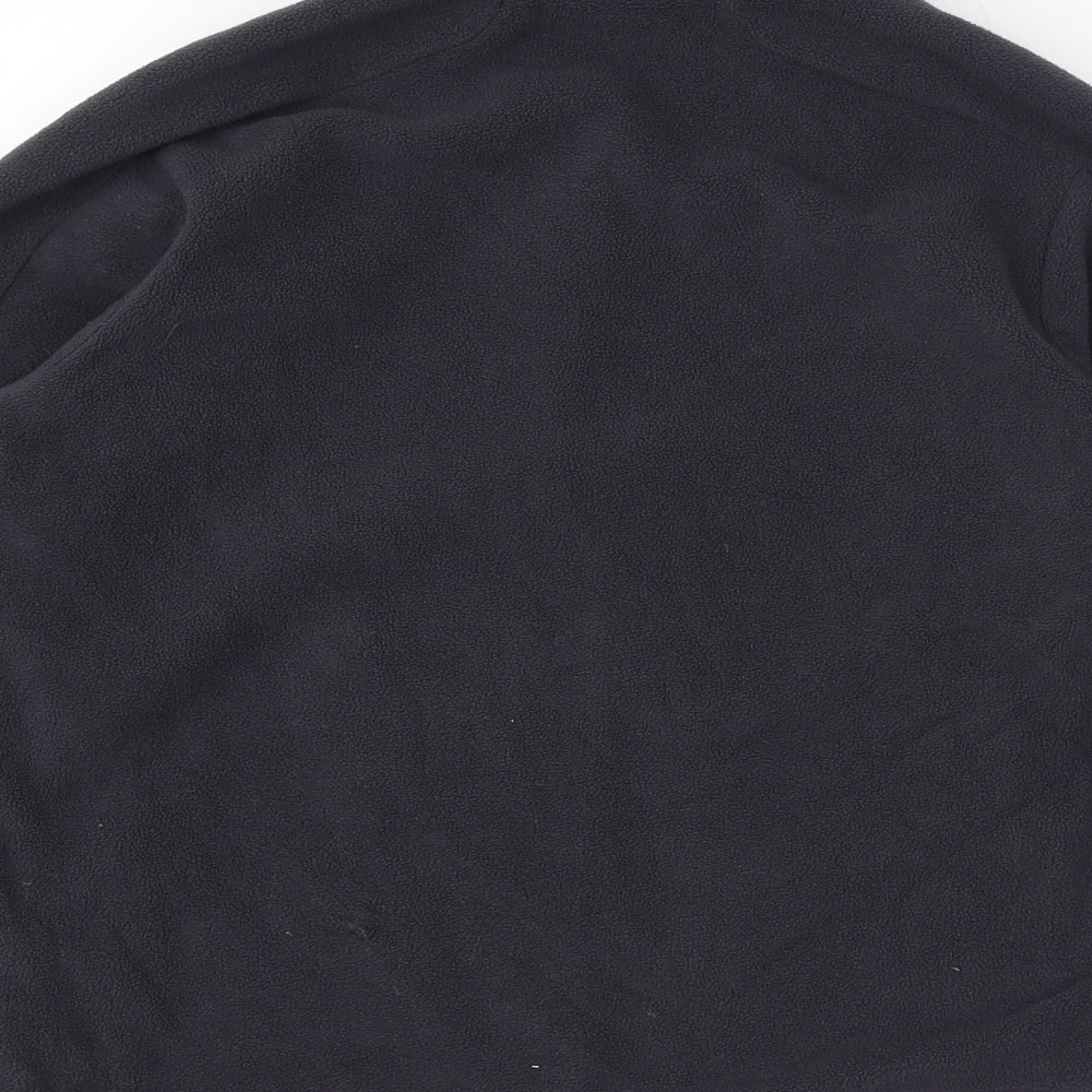 Brand and care label for CMP boys’ grey jacket, size 10-11, years zip