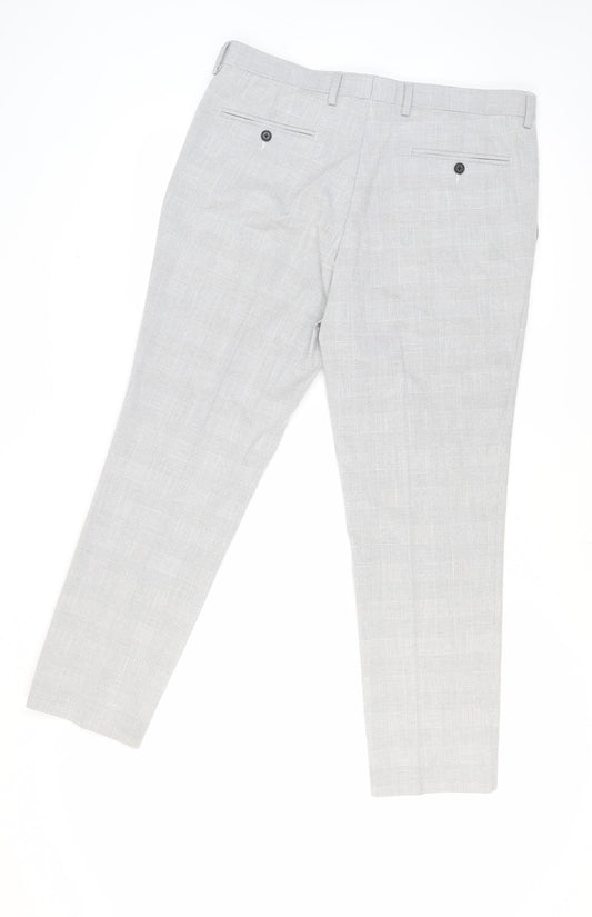 Marks and Spencer Women's Grey Slim Fit Dress Trousers