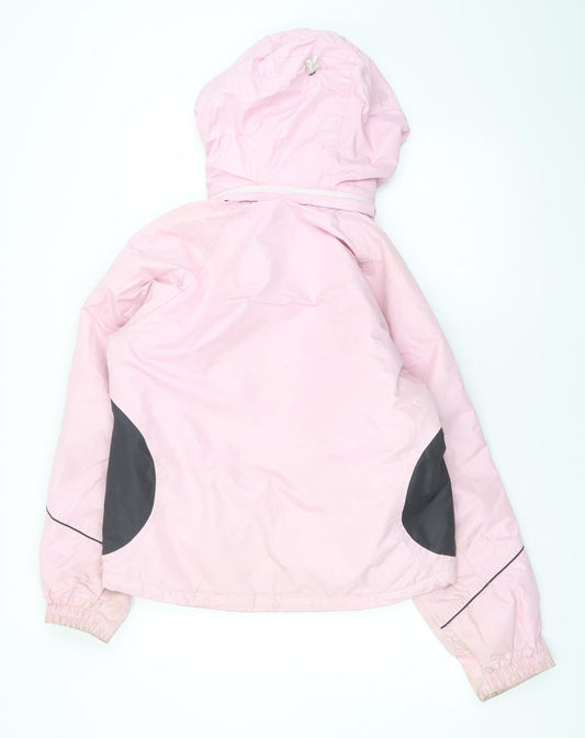 Trespass Womens Pink Rain Coat Coat Size 10 Zip
