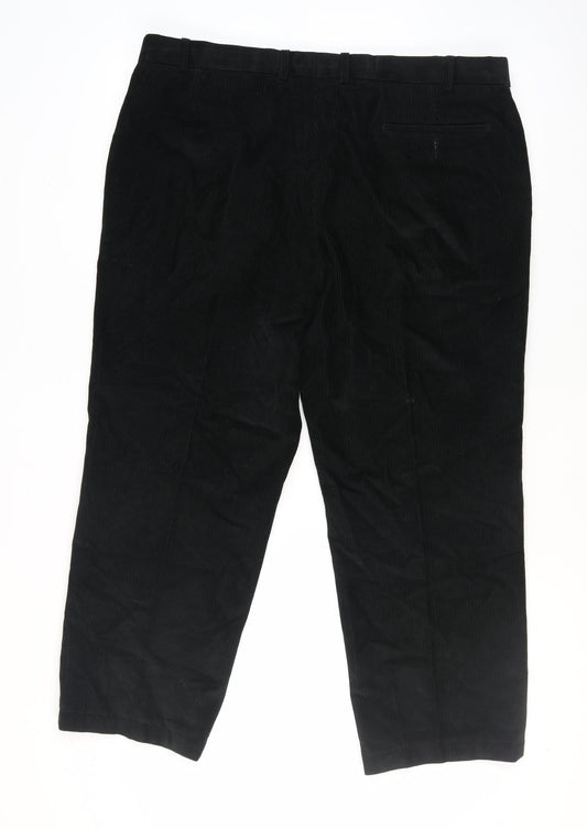 Marks and Spencer Women's Black Corduroy Chino