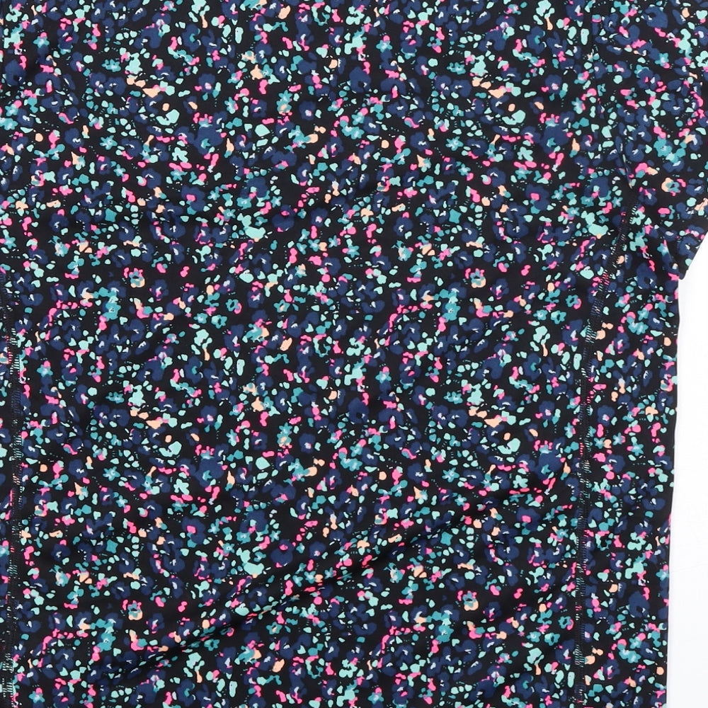 GOODMOVE Girls Multicoloured 100% Polyester Basic Blouse Size 13-14 Years Round Neck - Fleck Print, Active Wear